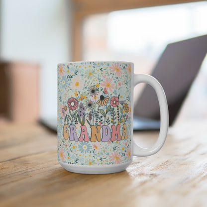 Floral Grandma 15oz Mug