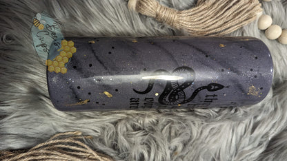 Customizable Eras Lyric Marbled Tumbler