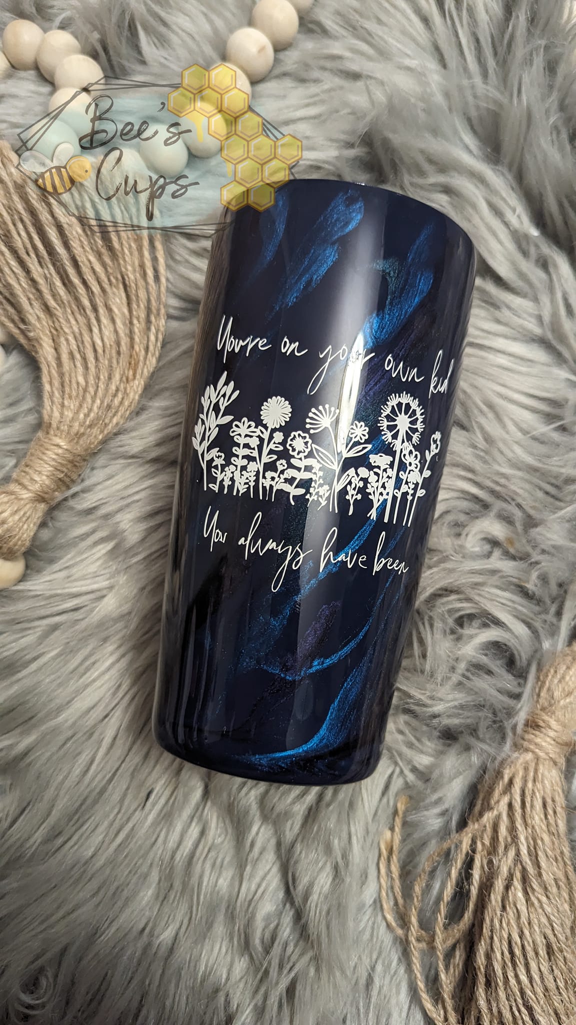 Customizable Eras Lyric Marbled Tumbler