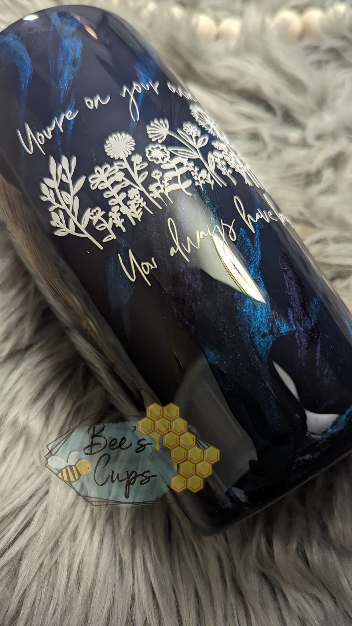 Customizable Eras Lyric Marbled Tumbler