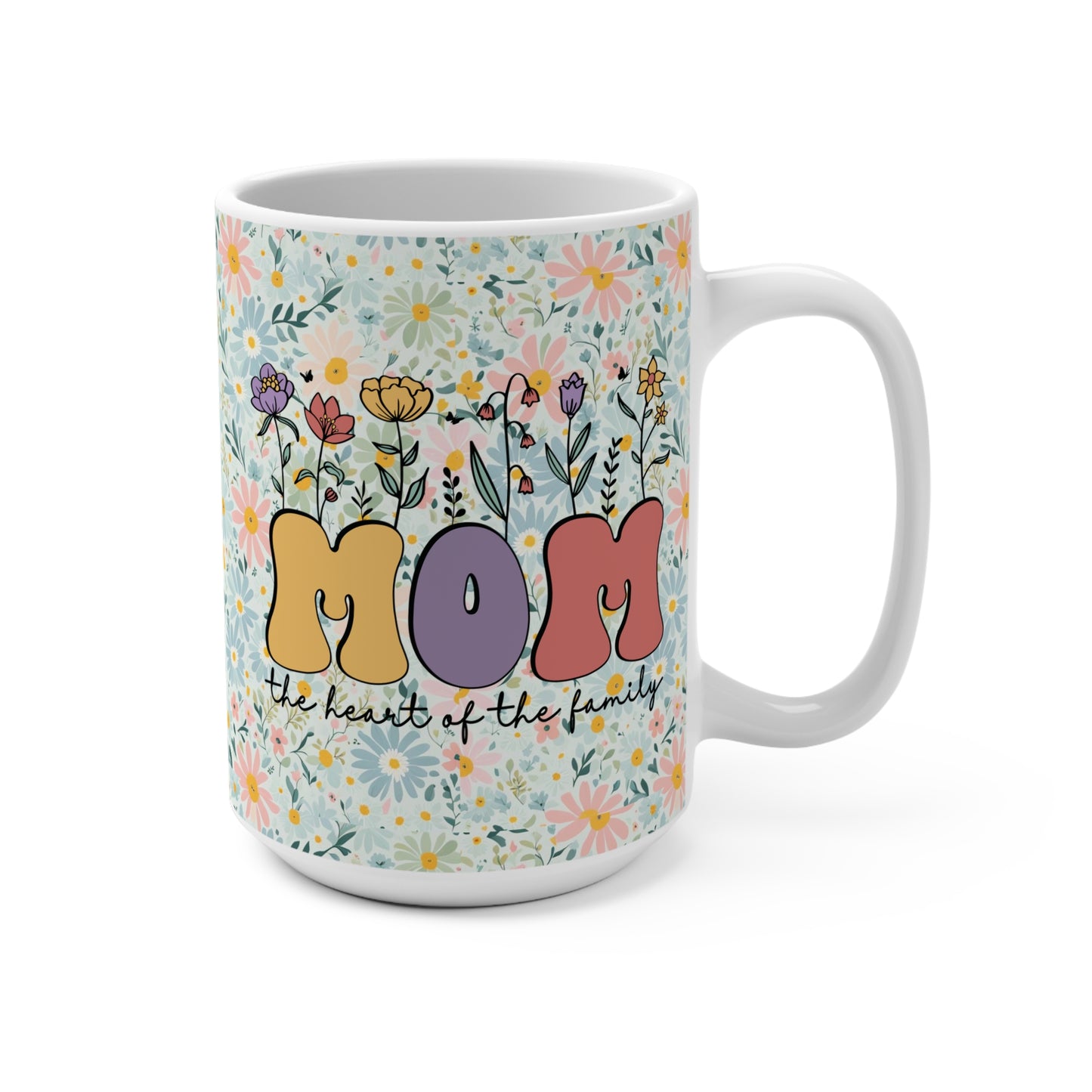 Floral Mom 15oz Mug