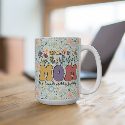 Floral Mom 15oz Mug