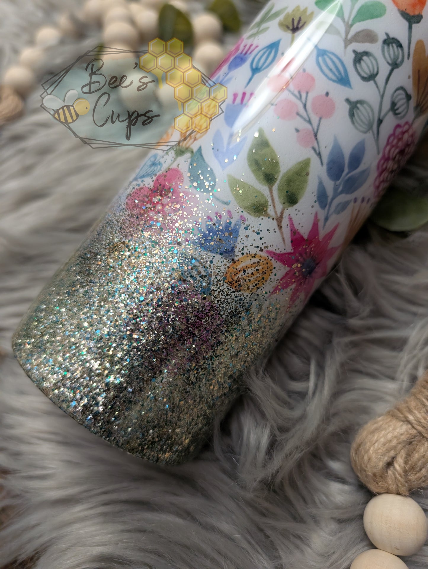 Floral Glitter Ombre Bundle