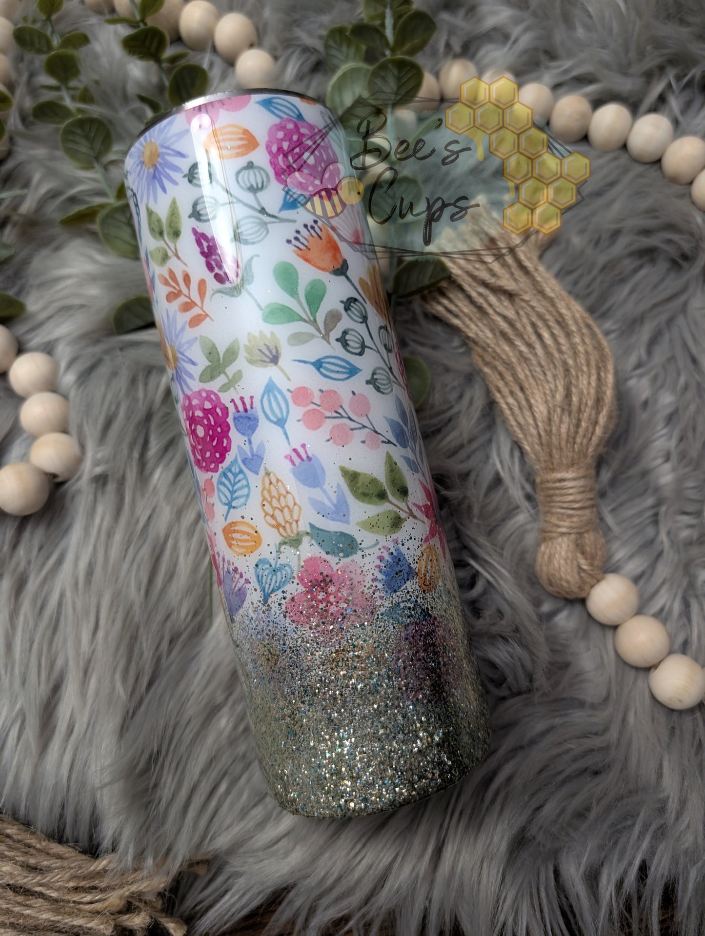 Floral Glitter Ombre Bundle