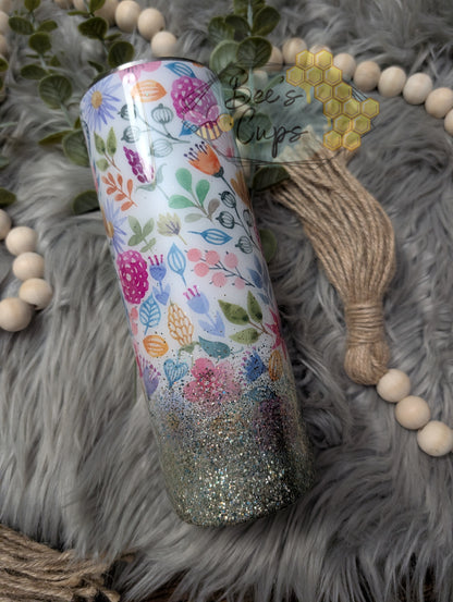 Floral Glitter Ombre Bundle