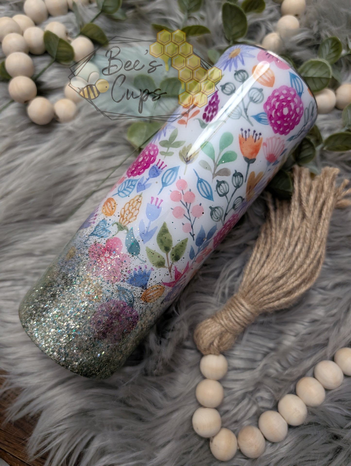 Floral Glitter Ombre Bundle