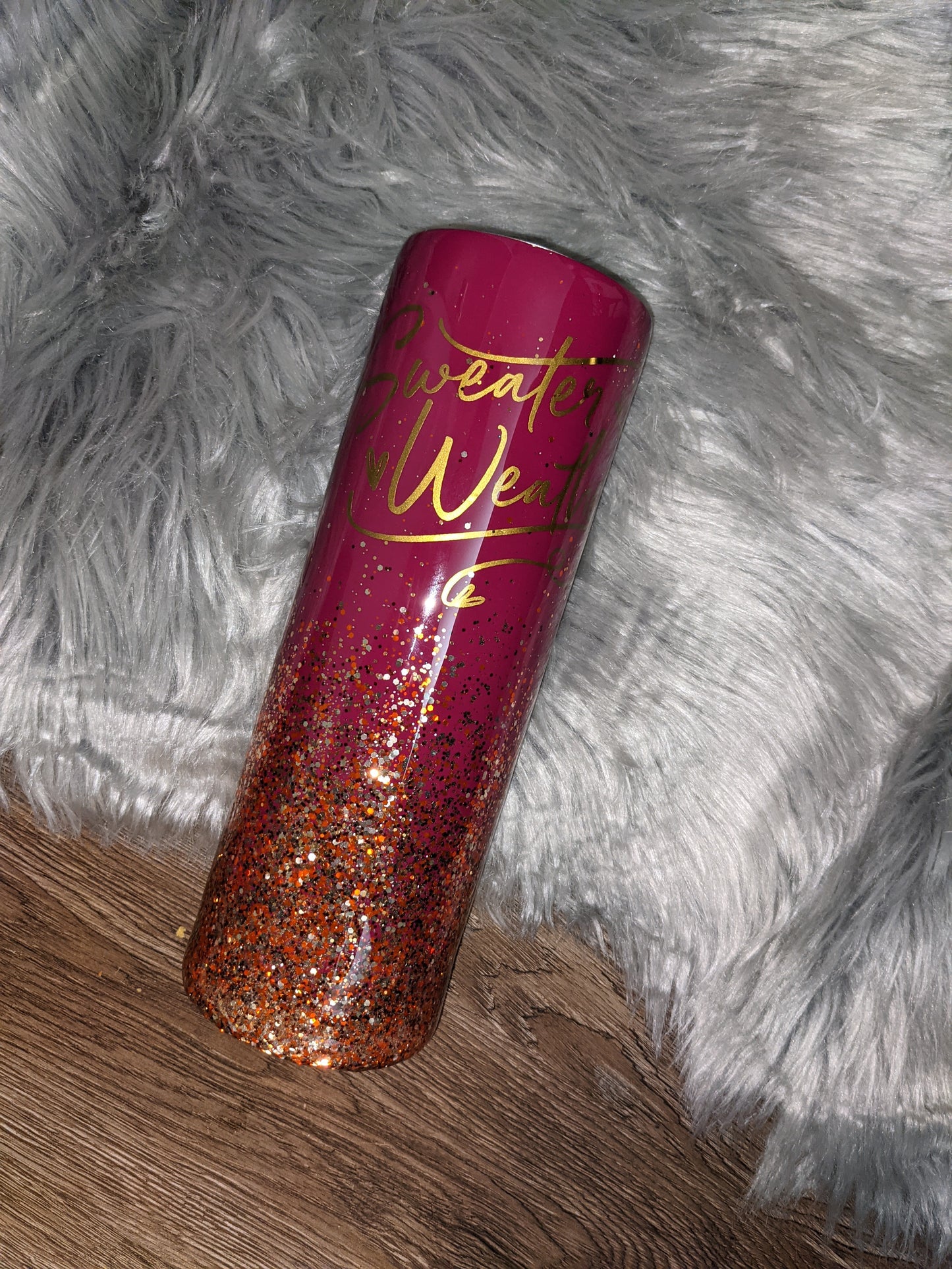 Maroon & Gold Ombre Sweater Weather