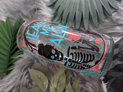 Leave Me Alone 20oz Glass Can