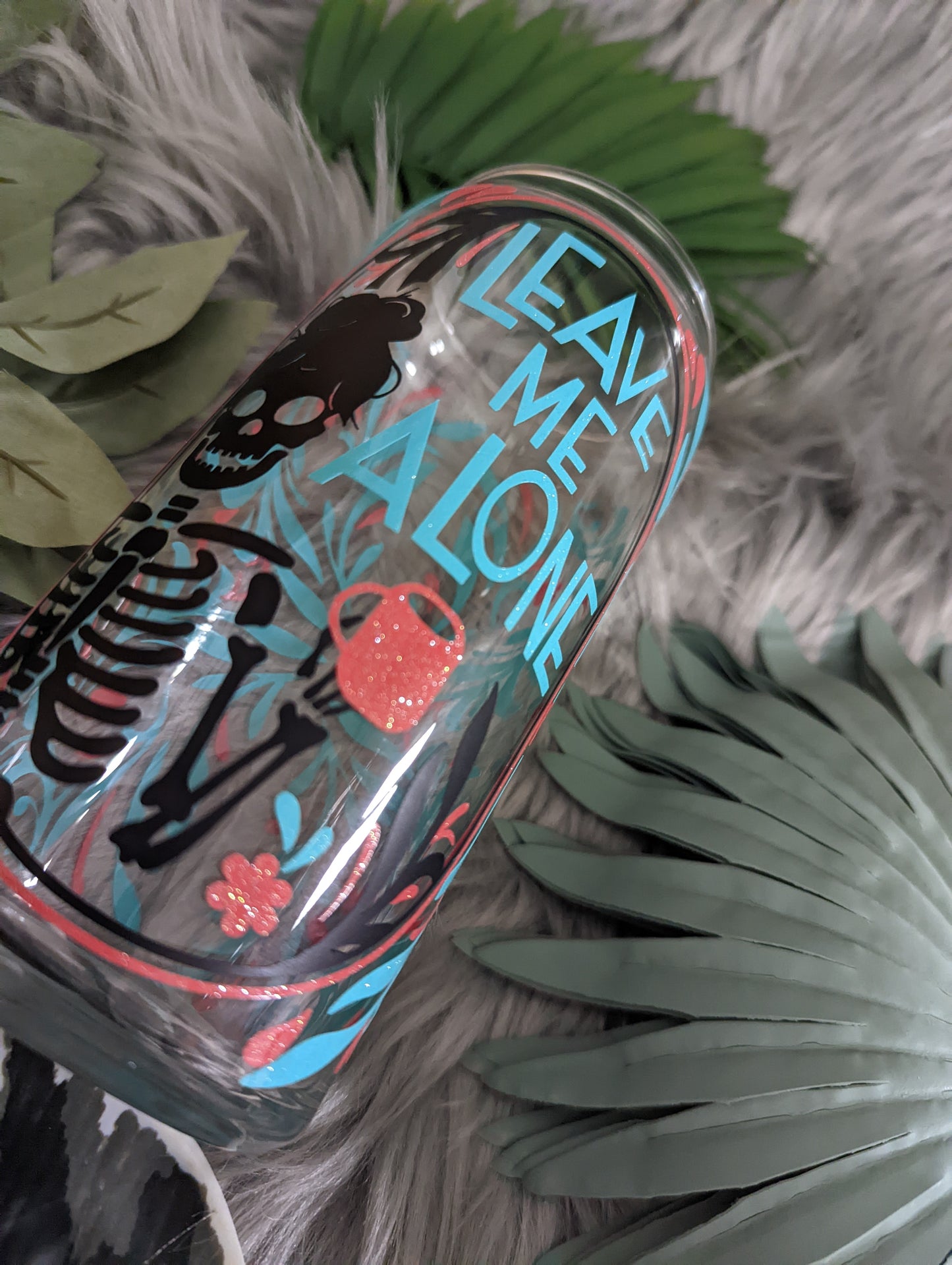 Leave Me Alone 20oz Glass Can