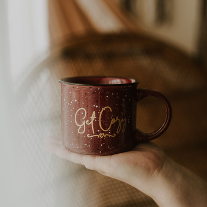 RTS Get Cozy Ceramic Campfire Mug