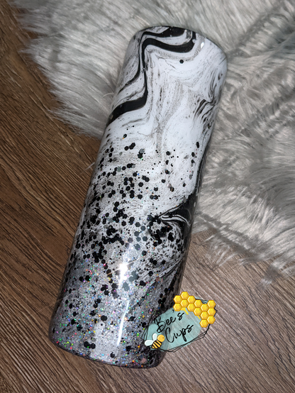 Black and white Disney Hydro dip Punk Princess