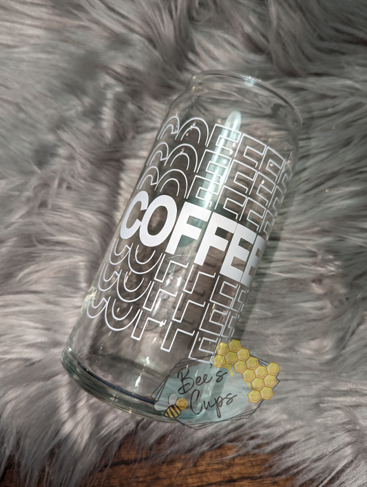 20oz Glass Can - Stacked Coffee
