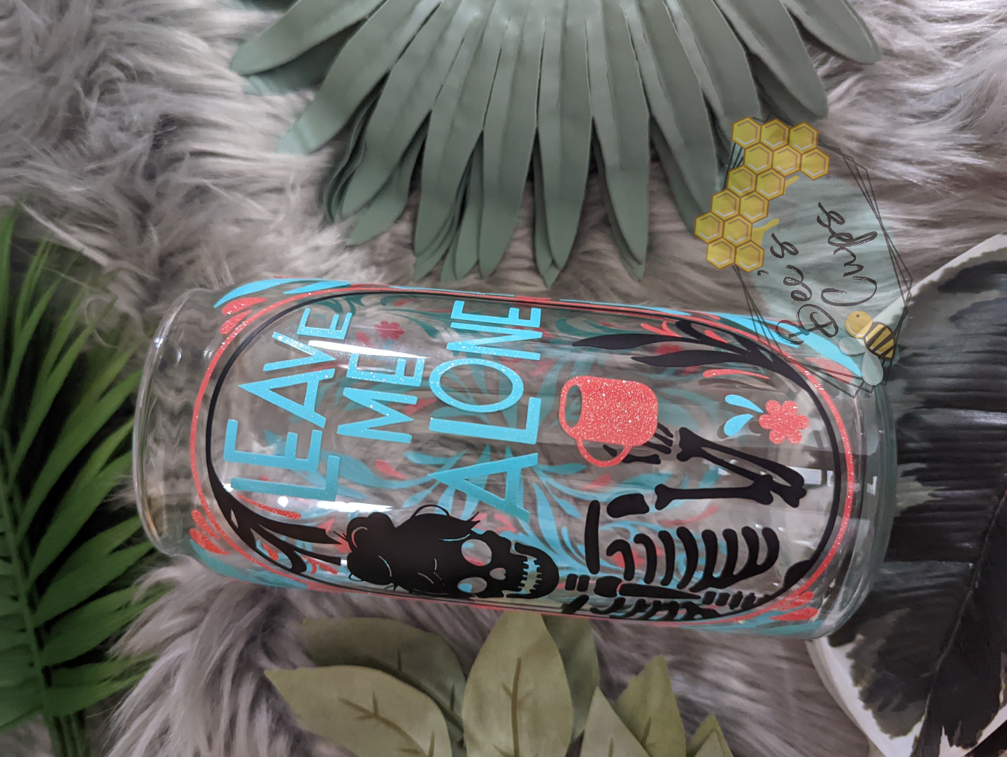 Leave Me Alone 20oz Glass Can