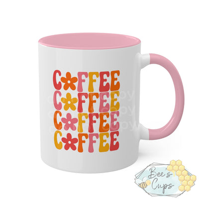 11oz Retro Floral Coffee