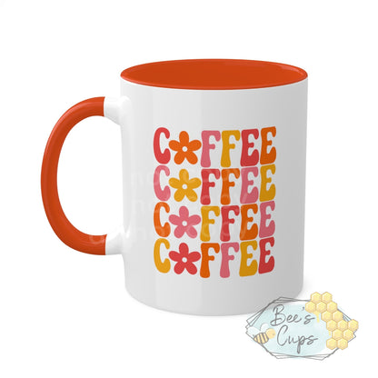 11oz Retro Floral Coffee