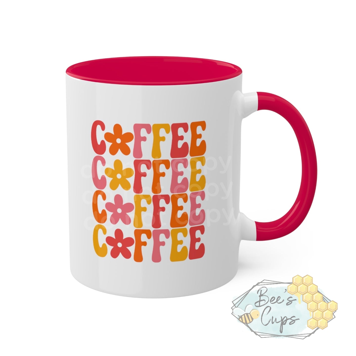 11oz Retro Floral Coffee