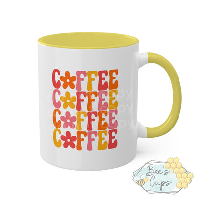 11oz Retro Floral Coffee