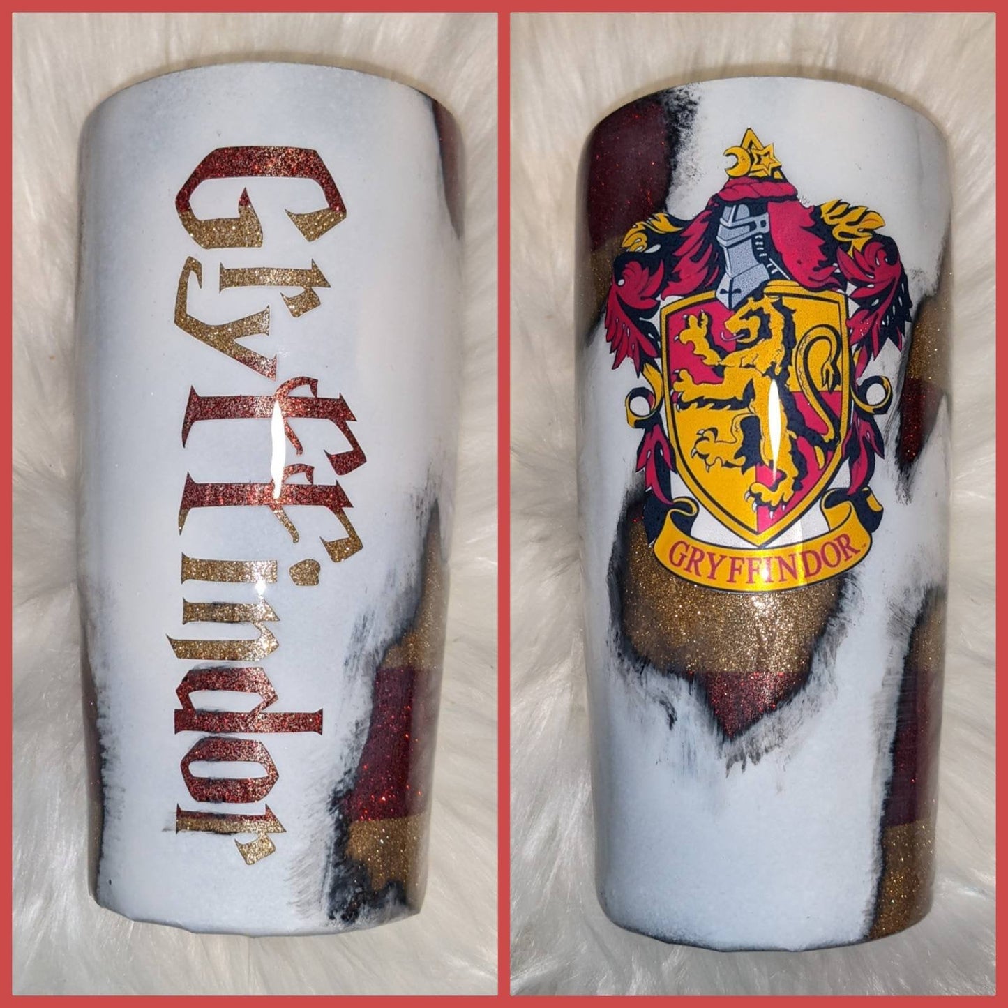 Harry Potter | Wizard | Gryffindor Slytherin | ravenclaw | Hufflepuff | deathly hallows | tumbler