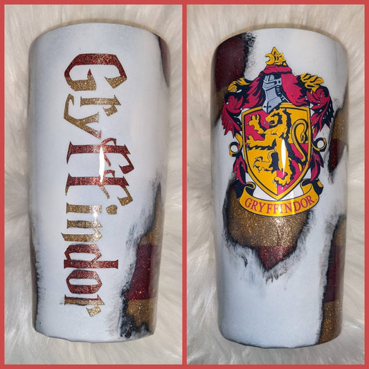 Harry Potter | Wizard | Gryffindor Slytherin | ravenclaw | Hufflepuff | deathly hallows | tumbler