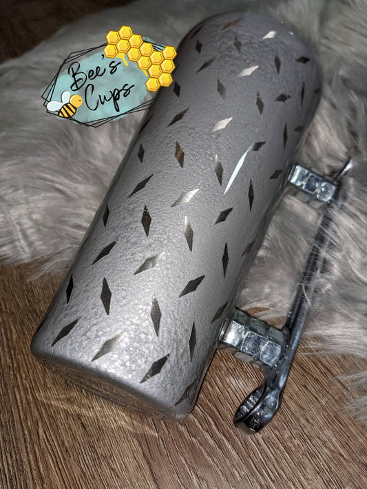 Diamond plated wrench tumbler